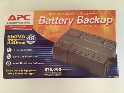 APC Back-UPS ES 550 550VA 330W Battery Backup Surge Protector   Brand New
