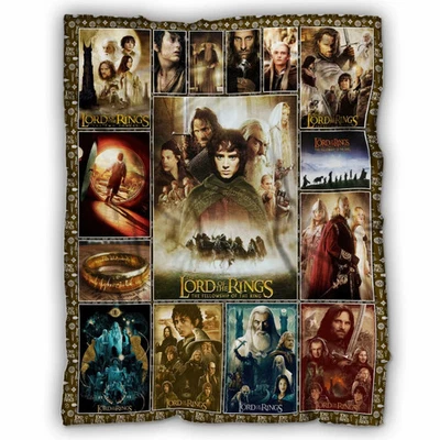 ETH GLOBAL The Lord of the Rings Blanket, Frodo Baggins, The Hobbit Fleece, Sherpa Blanket