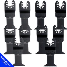 10 Blade Oscillating Multi Tool Wood Fine Coarse  Work DIY Universal Fit