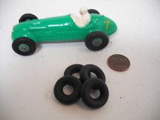New Tires Large Dinky Supertoys 20mm Od Round Tread Black Tires. Set Of 4.