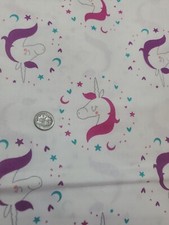 UNICORNS FABRIC UNICORN MYSTICAL HORSE EMMA MILA 100 COTTON BY THE YARD