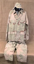 USMC 3 Color Desert Camo, 3 piece set - c.1991 Desert Storm era, see description