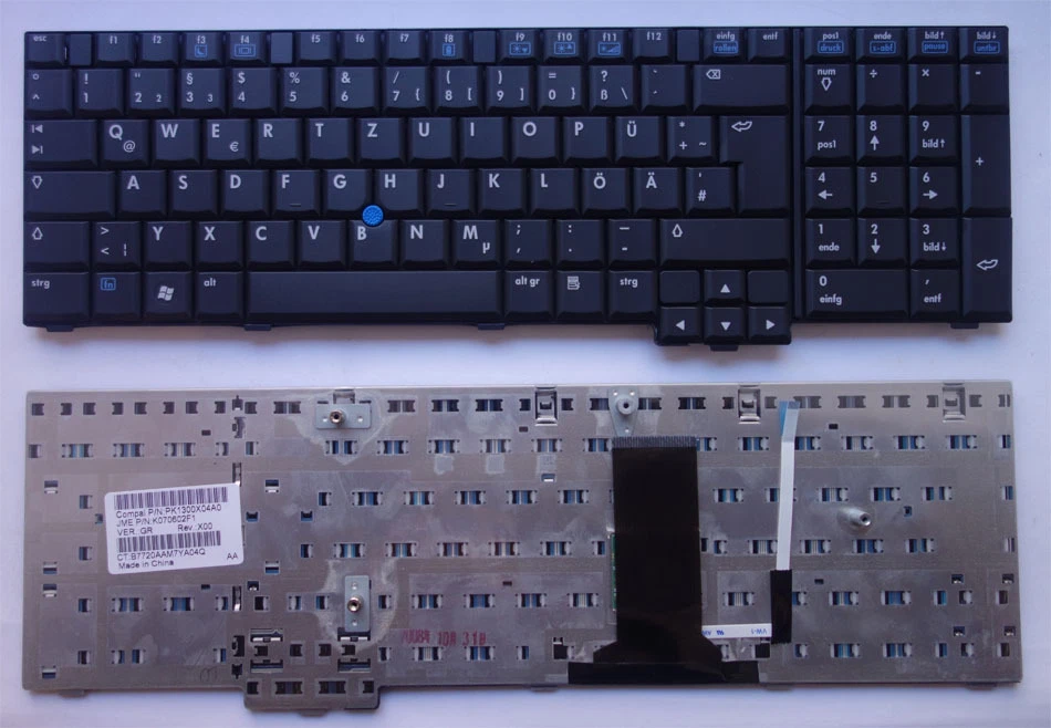 UNTERSCHIEDLICH Tastatur hp compaq hp-8710 8710 8710p 8710w Keyboard QWERTZ