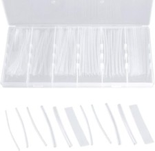 Bestgle 150Pcs Clear Heat Shrink Tubing Kit, 2:1 Shrinking Waterproof Insulatio
