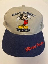Vintage WDW Disney Mickey Mouse Embroidered Youth,Kids ADJ.Hat Baseball Cap F/S