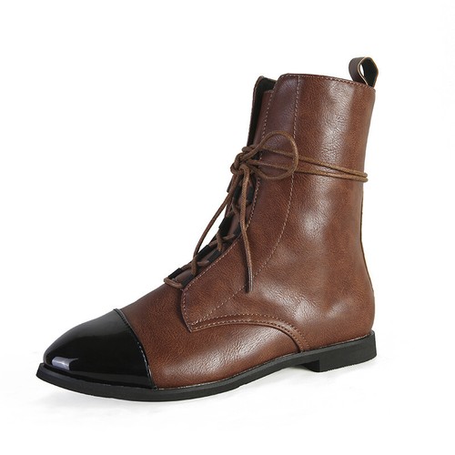 Women's Boots Mid Calf Comfort Chelsea Boots Artificial Leather Riding Outdoor - Picture 6 of 17
