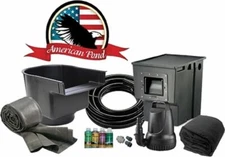 American Pond Freedom Series Mini Complete DIY Pond Kit w/ Waterfall 6' x 8'
