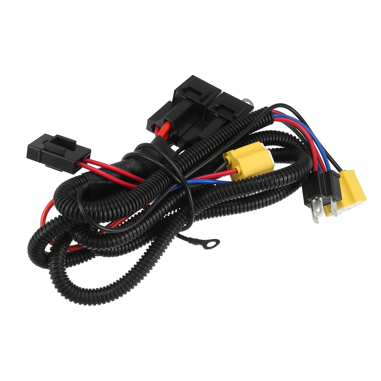 H4 Car Headlight Light Lamp Bulb Relay Wiring Harness Socket Plug Wire