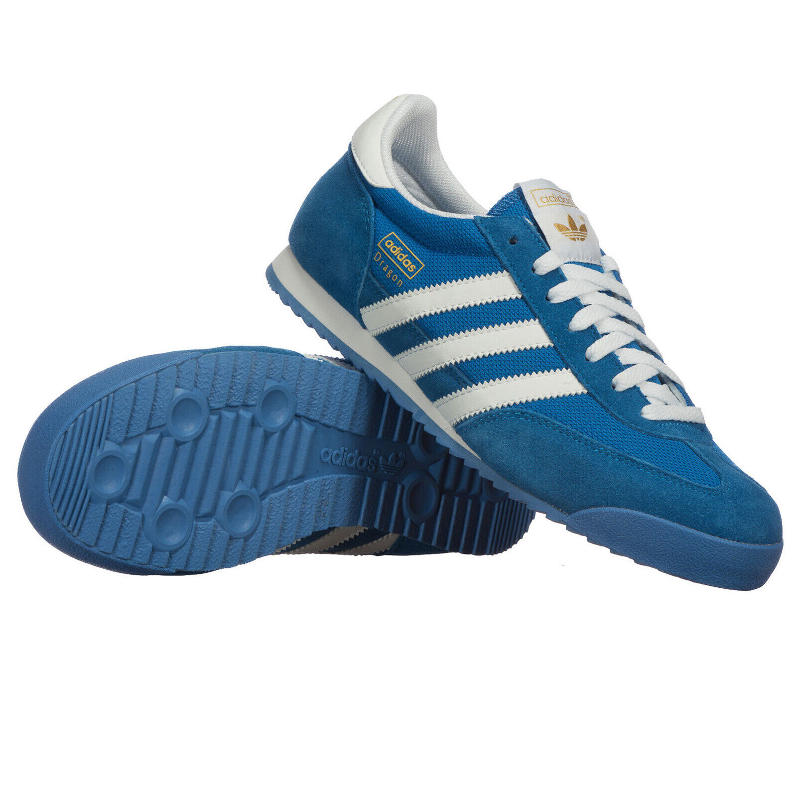 Kritiek jukbeen Onderscheid ADIDAS ORIGINALS DRAGON TRAINERS ROYAL BLUE WHITE BNIBWT MENS SIZES | eBay