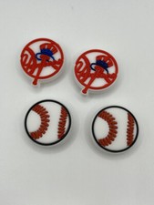MLB New York Yankees Baseball Team For Crocs Shoe Charms Jibbitz - 4 Pieces