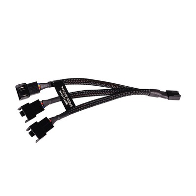 Alphacool Y-Splitter 4-Pin to 3x 4-Pin PWM, 15cm, Black