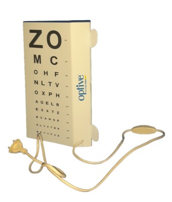 Lampe Augenpflege Augen Buchstaben Graduate Objektive Werbung Optive Brille