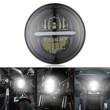 5.75 Zoll Motorrad LED Scheinwerfer Hi/Lo Für Harley Sportster Dyna Softail Tour