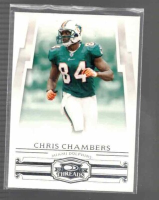 2007 Donruss Threads #24 Chris Chambers Miami Dolphins-W/TOP LOADER