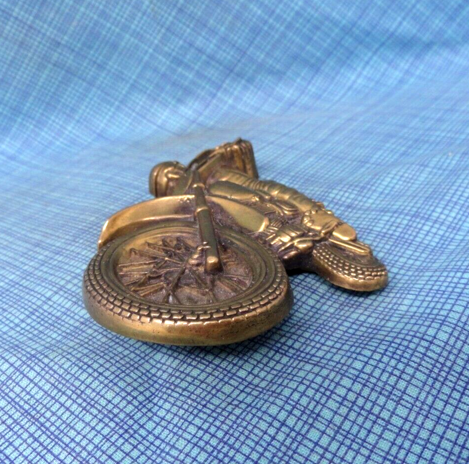 Motocross Belt Buckle Motorcycle Dirt Bike Solid Brass Vtg