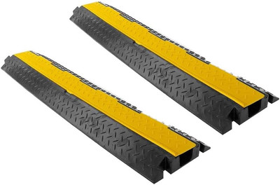 Cable Protector Floor Cover Ramp - 1 Channel Cable Protector Rubber Floor Cord C
