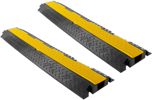 Cable Protector Floor Cover Ramp - 1 Channel Cable Protector Rubber Floor Cord C