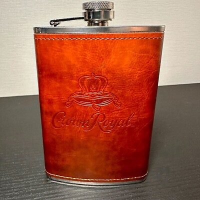 Crown Royal Whisky Limited Edition Signature Leather Flask Brand New Festivals