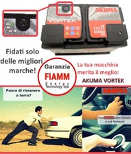 Batteria Auto Akuma 80 AH Vortek = Fiamm 74 AH 12V 680A En Originale Nuova - Miniatura 2