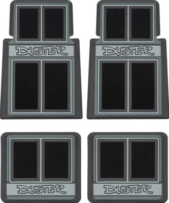 OER 4 Piece Black Carpeted ''Duster'' Floor Mat Set 1970-1976 Plymouth Duster