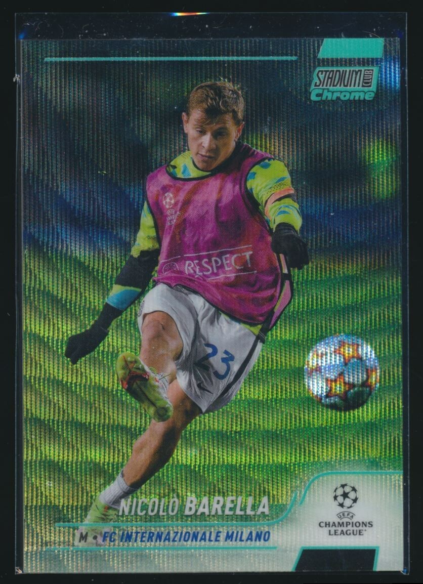 2021 Topps Stadium Club Chrome UEFA Aqua Wave #23 NICOLO