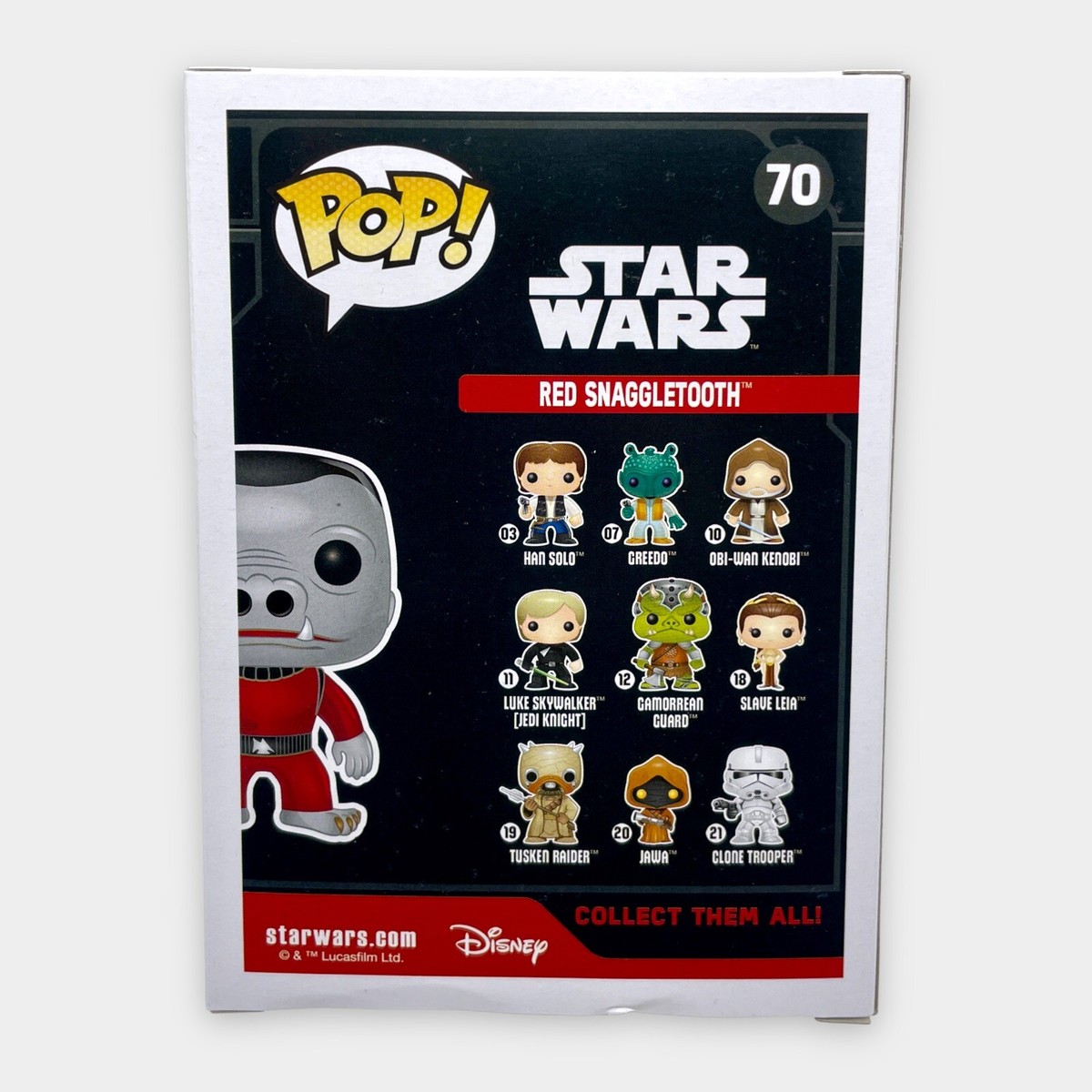 FunkoPop！70 RED SNAGGLE TOOTH 限定版 Funko POP! Star Wars Red Snaggletooth Smugglers Bounty
