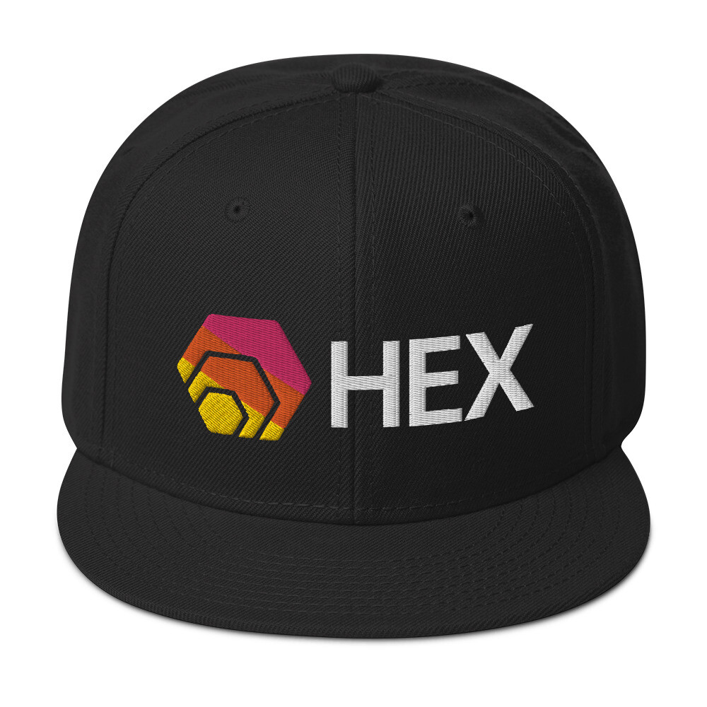 Hexican Logo Snapback Cap HEX Cryptocurrency Crypto Trader Gift Embroidery  Hat