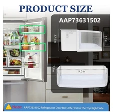 Set of 2 Harsire AAP73631502 2 Pack Refrigerator Door Bin (Upgraded