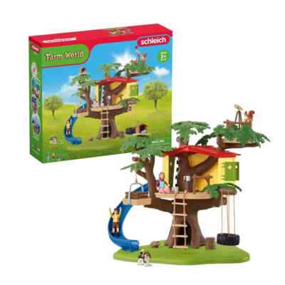 Schleich Farm World Adventure Tree House Playset 28 Pieces