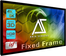 135" Fixed Frame Projector Screen - 8K/4K Ultra HD for Home Theater