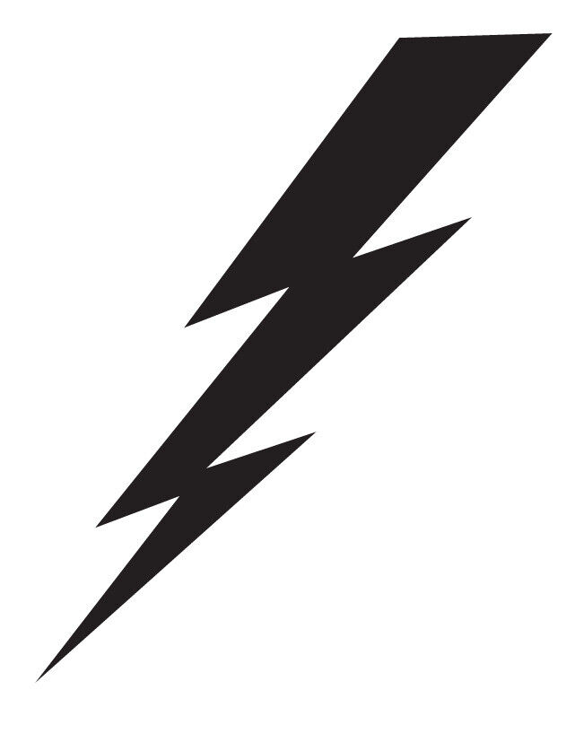 Lightning Bolt Sticker Decal *Multiple Sizes*