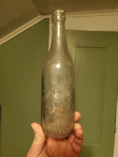 Antique Blob Top Bottle From Putnam Connecticut - Imagen 1 de 5