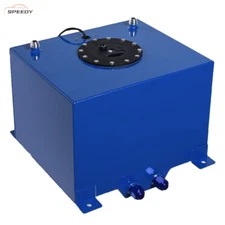 8 Gallon Universal Aluminum Racing/Drift Fuel Cell Tank + Level Sender Blue