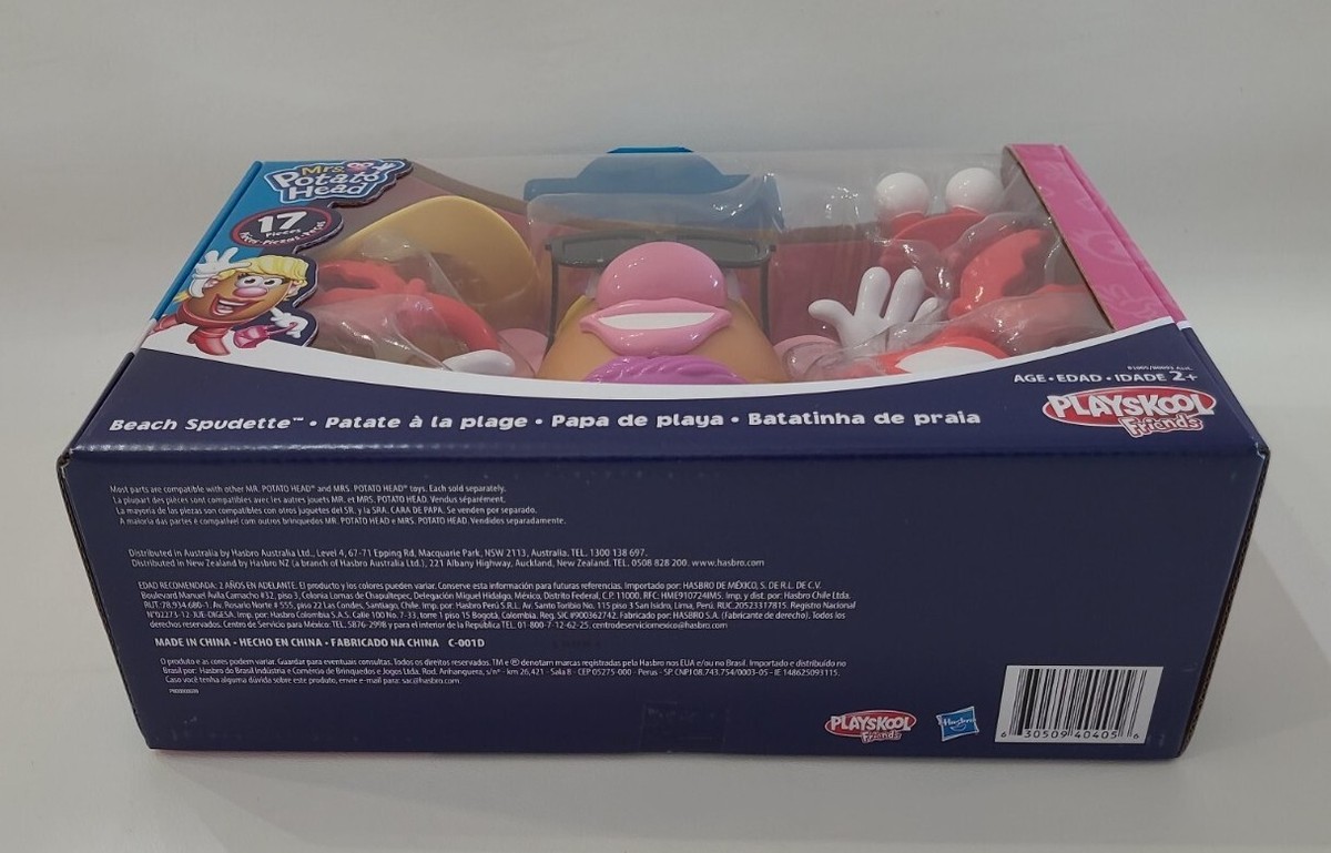Mrs. Potato Head Beach Spudette 17 Pieces Playskool Friends Hasbro