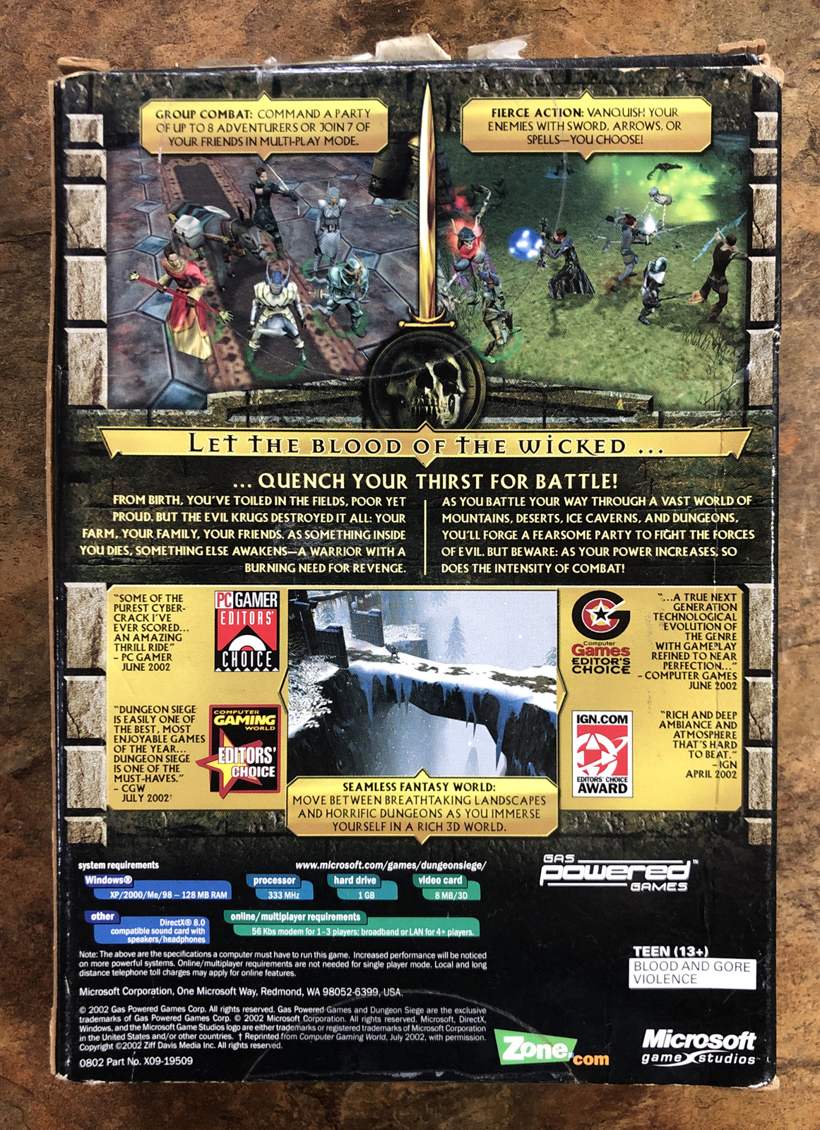 Dungeon Siege (2002, Microsoft), PC CD-ROM Game, With Box And Manual | eBay
