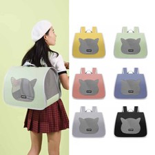 Cat Backpack Traveler Carrier Foldable Ventilated Bag with Thick Shoulder Strap