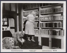 Stringer Davis MARGARET RUTHERFORD searching bookshelves MURDER AHOY Orig Photo
