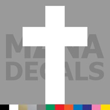 Cross Vinyl Die Cut Decal Sticker - Jesus Christ Christian Religious God