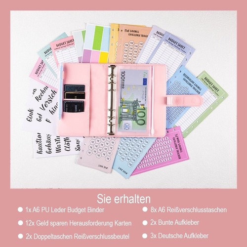 Budget Planer Deutsch A6– Sparbuch-Geldsparmappe Deutsch mit Umschlagmethode - Bild 8 von 17