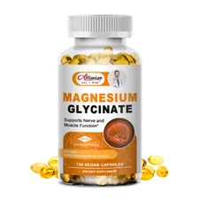 Magnesium Glycinate Tablets 400mg High Absorption Chelated by Alliwise 120Pills