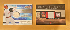 2001-02 Fleer Carlton Fisk Game Worn Jersey & Game Used Bat Cards