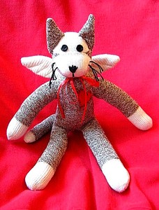 sock monkey cat
