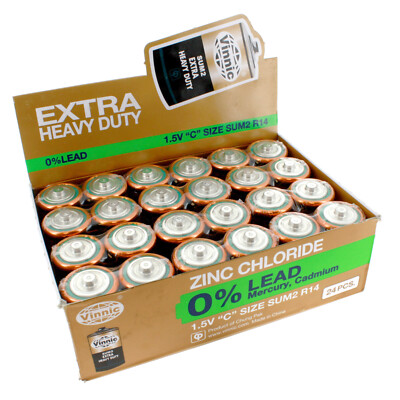 CHEAP 24pc C Size Batteries For Tsunamis, Landslides, Hurricanes IN-STOCK