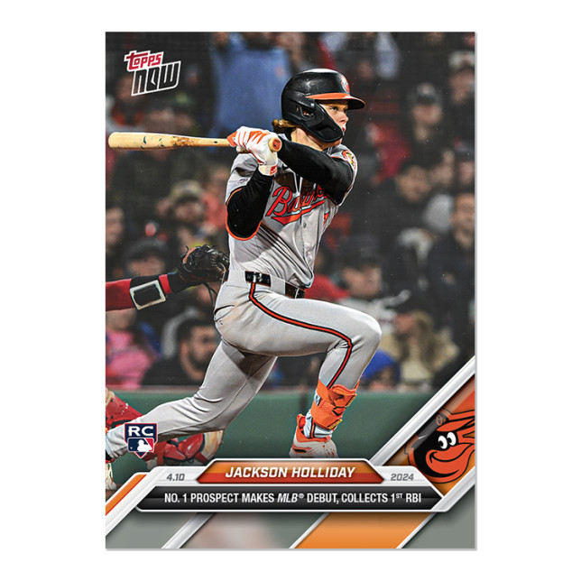 JACKSON HOLLIDAY RC 2024 TOPPS NOW CARD #61 BALTIMORE ORIOLES 🔥⚾⚾ (1ST TN CARD)