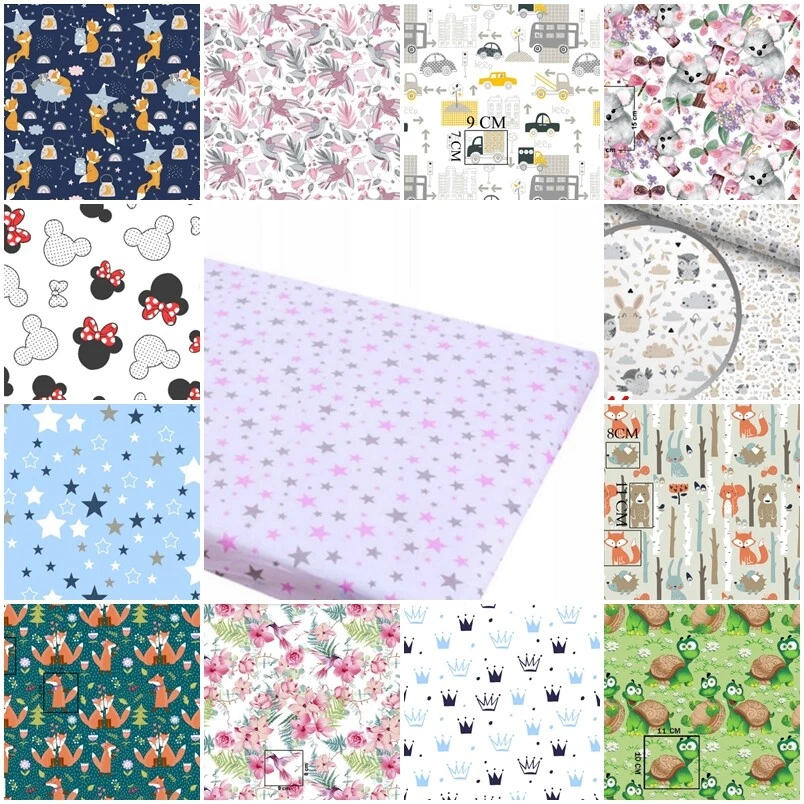 Patterned cot top bed sheets