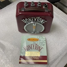 Danelectro Honeytone 9V Battery Operated Portable Mini Amp Burgundy N10
