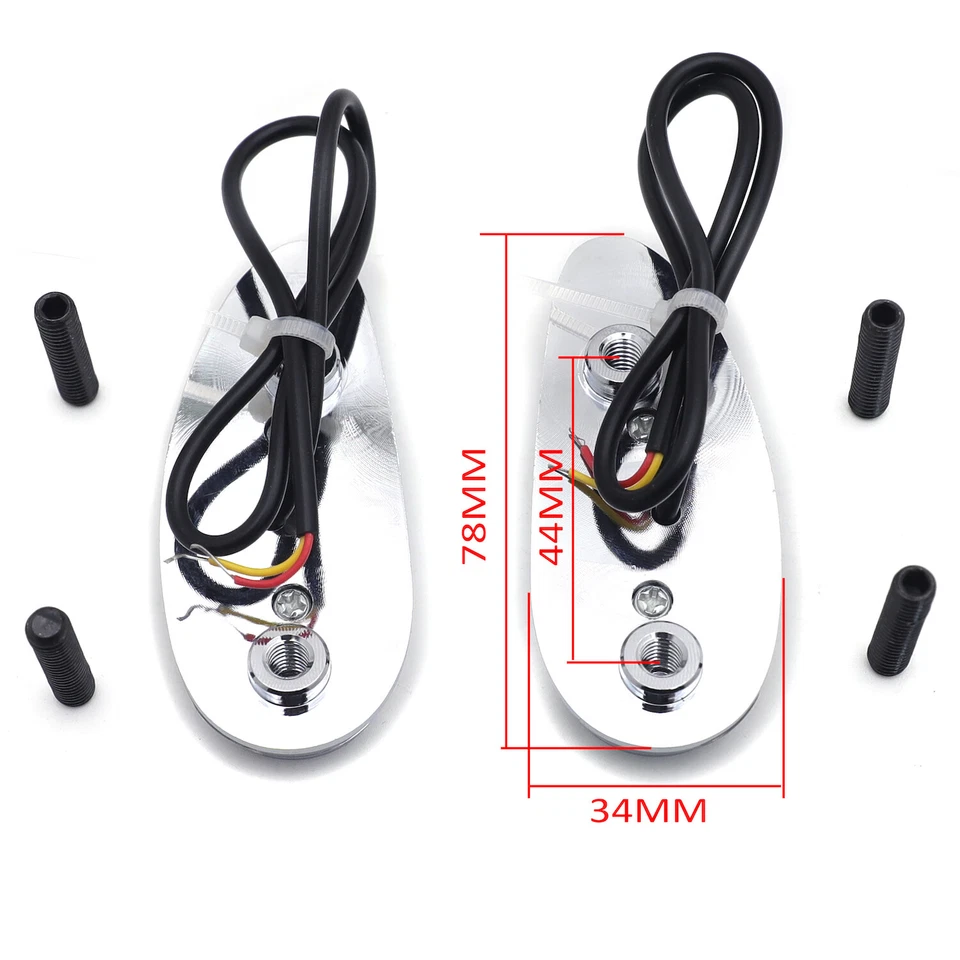 Placa de bloqueo de espejo LED cromada "CBR" para Honda 08-21 CBR1000RR 10-14 VFR1200 Foto 4 de 4