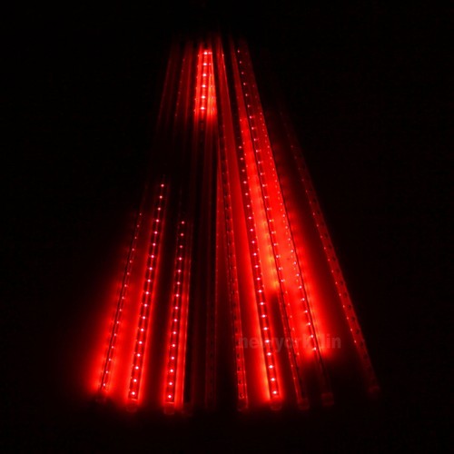 10pcs Tubes String 50cm 2835 54 LED Strip Light Meteor Shower Rain & 12V Adapter - Picture 49 of 53