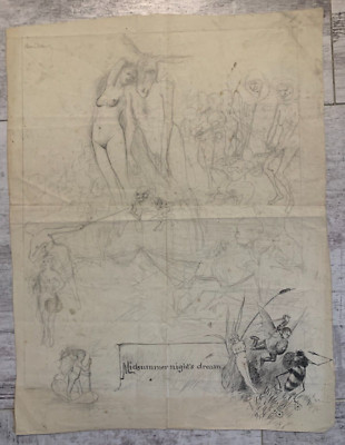 Study Midsummer Night's Dream Roman Mythology Shakespeare Henri Albert