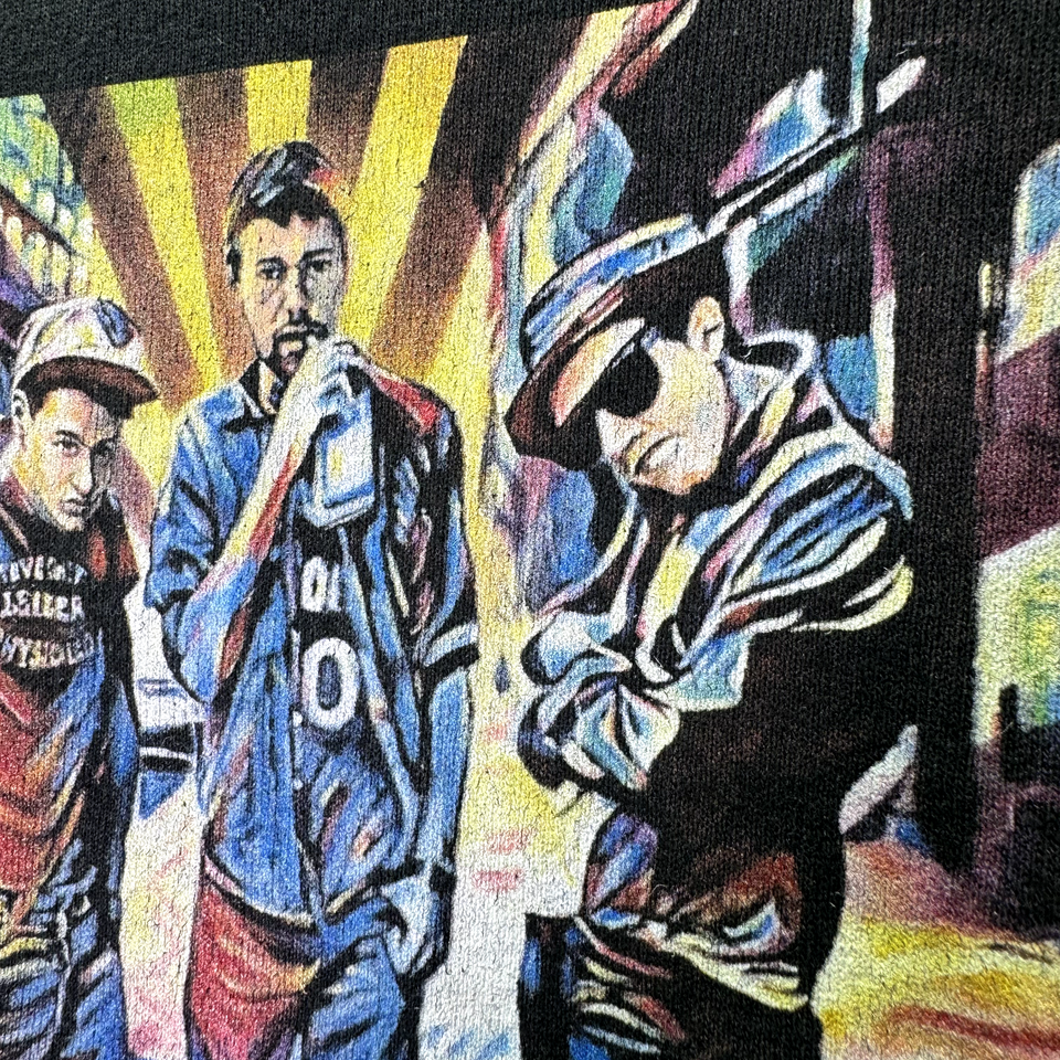 RARE Beastie Boys Hoodie Mens Medium Hanes Ecosmart Gail Younts Art